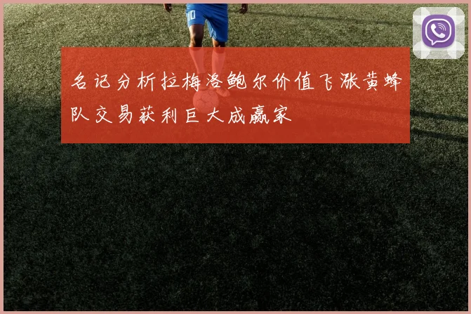 名记分析拉梅洛鲍尔价值飞涨黄蜂队交易获利巨大成赢家